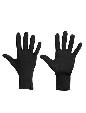 Dámské Rukavice Icebreaker Unisex Merino 200 Oasis Liners Černé | CZ 1451XYUF